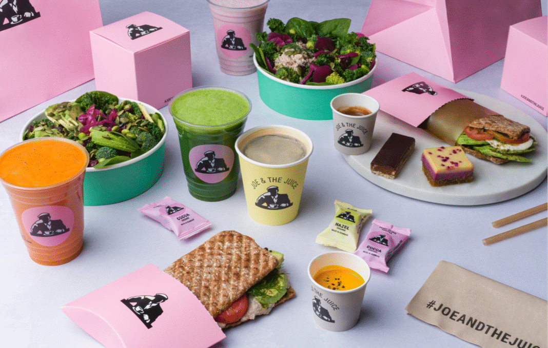 Joe and the Juice Menu Fresh Drinks Selection